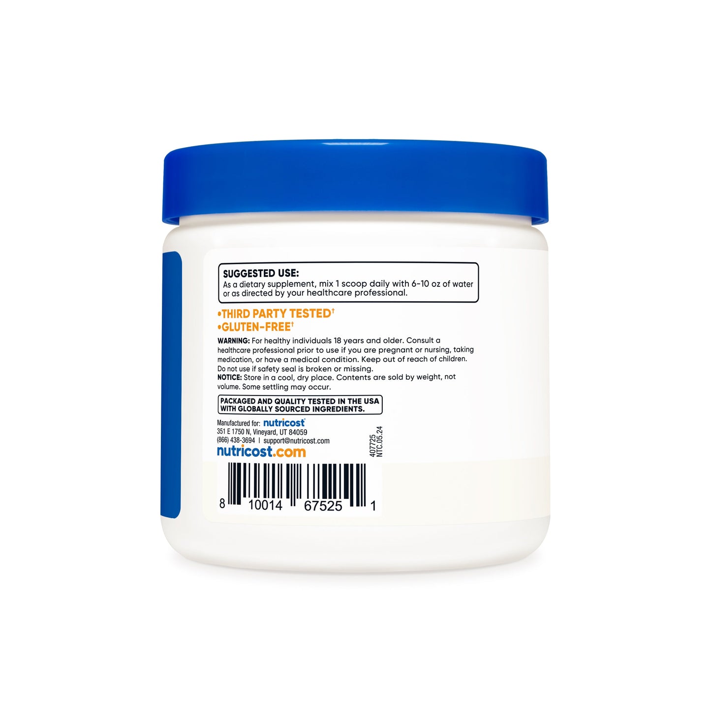 Nutricost L-Glutamine Powder