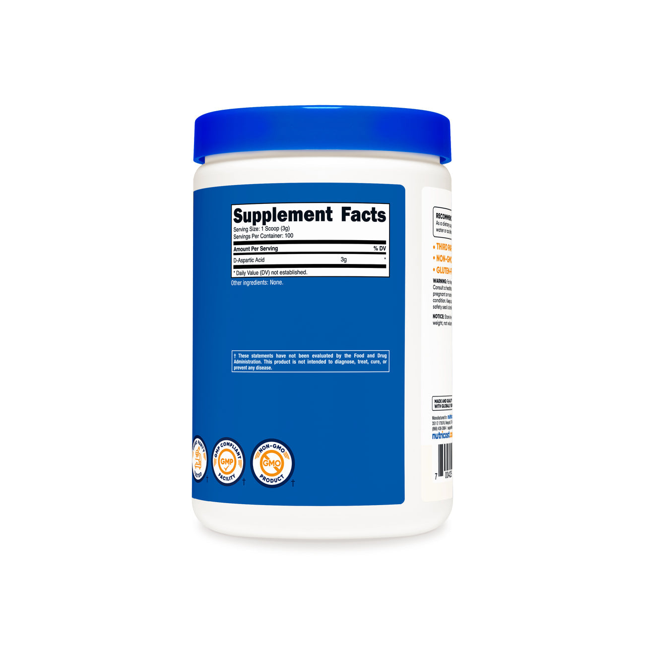 Nutricost D-Aspartic Acid Powder